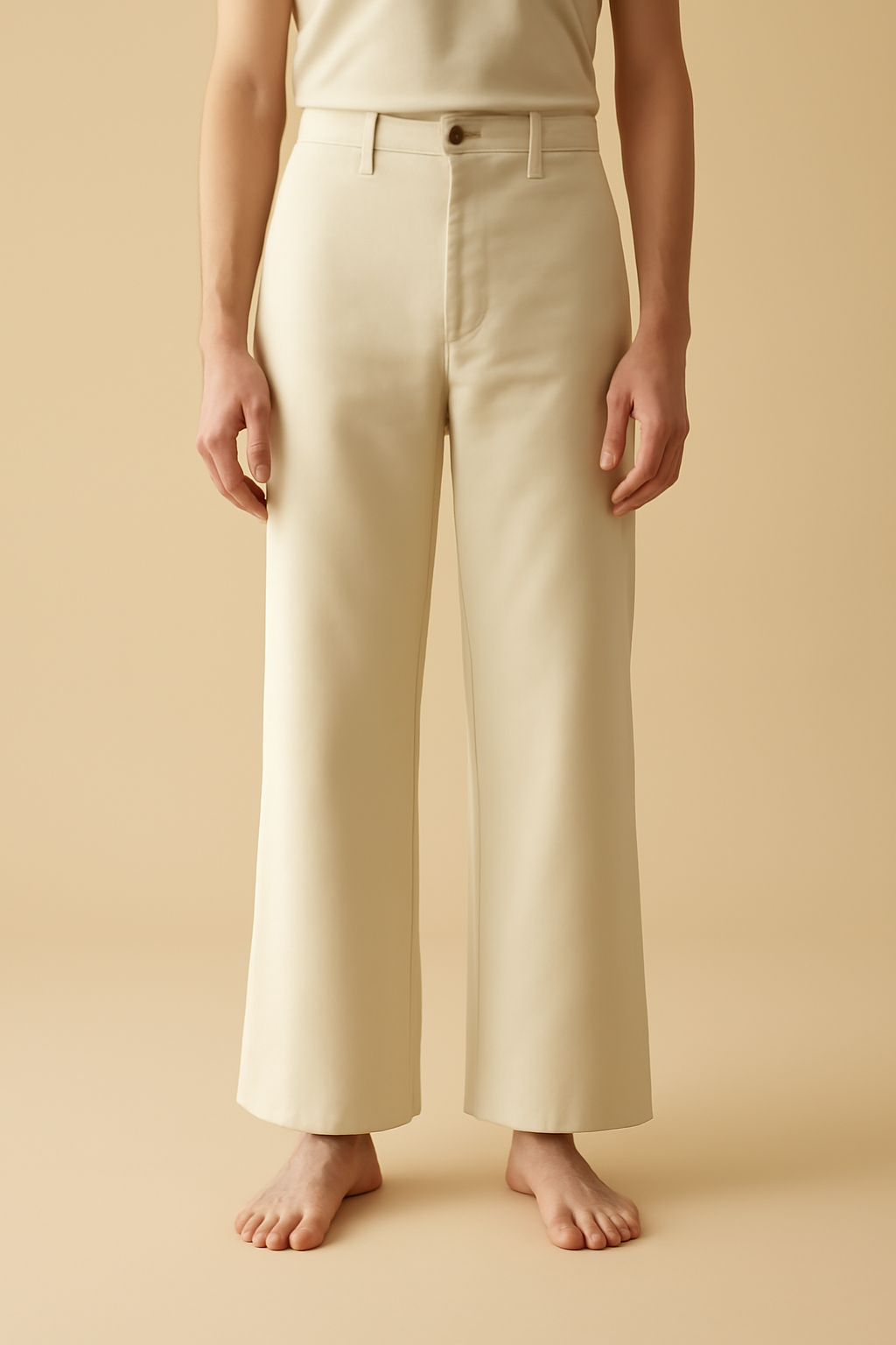 Riviera Mid-Rise Tencel Wide-Leg Trousers