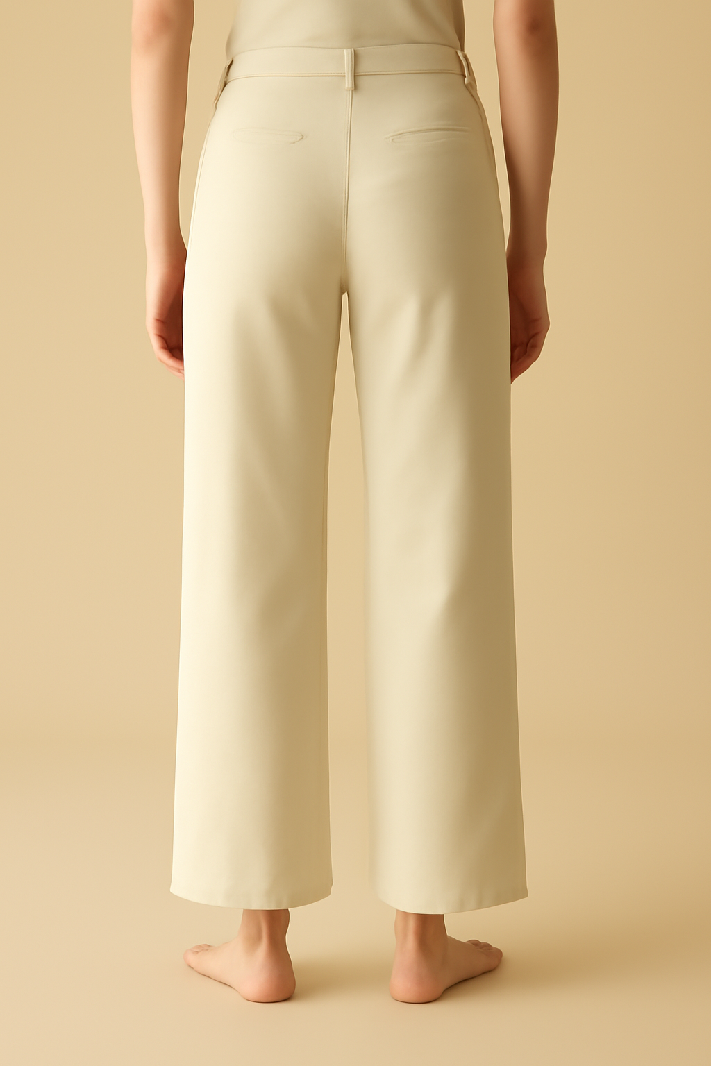 Riviera Mid-Rise Tencel Wide-Leg Trousers