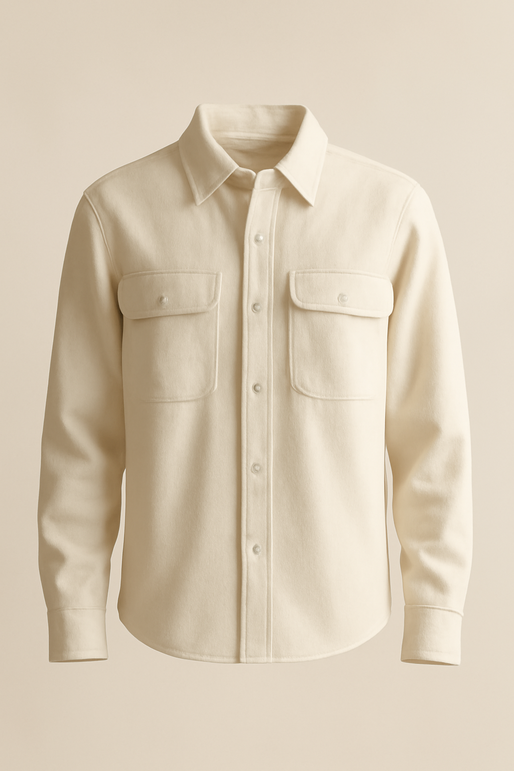Riviera Point-Collar Linen Utility Shirt