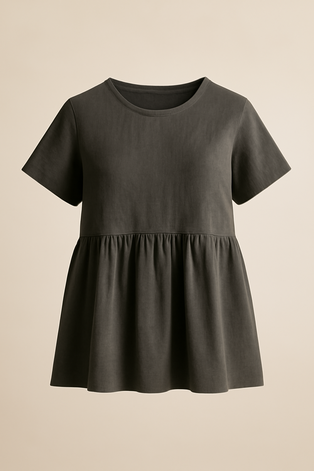 Riviera Puff-Sleeve Organic Flounce Blouse