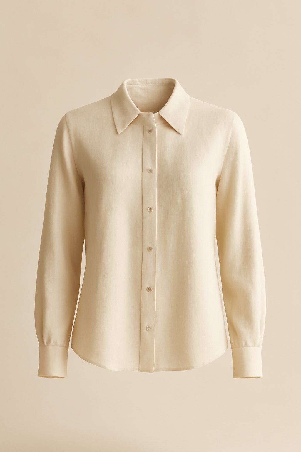 Riviera Puff-Sleeve Tencel Classic Blouse
