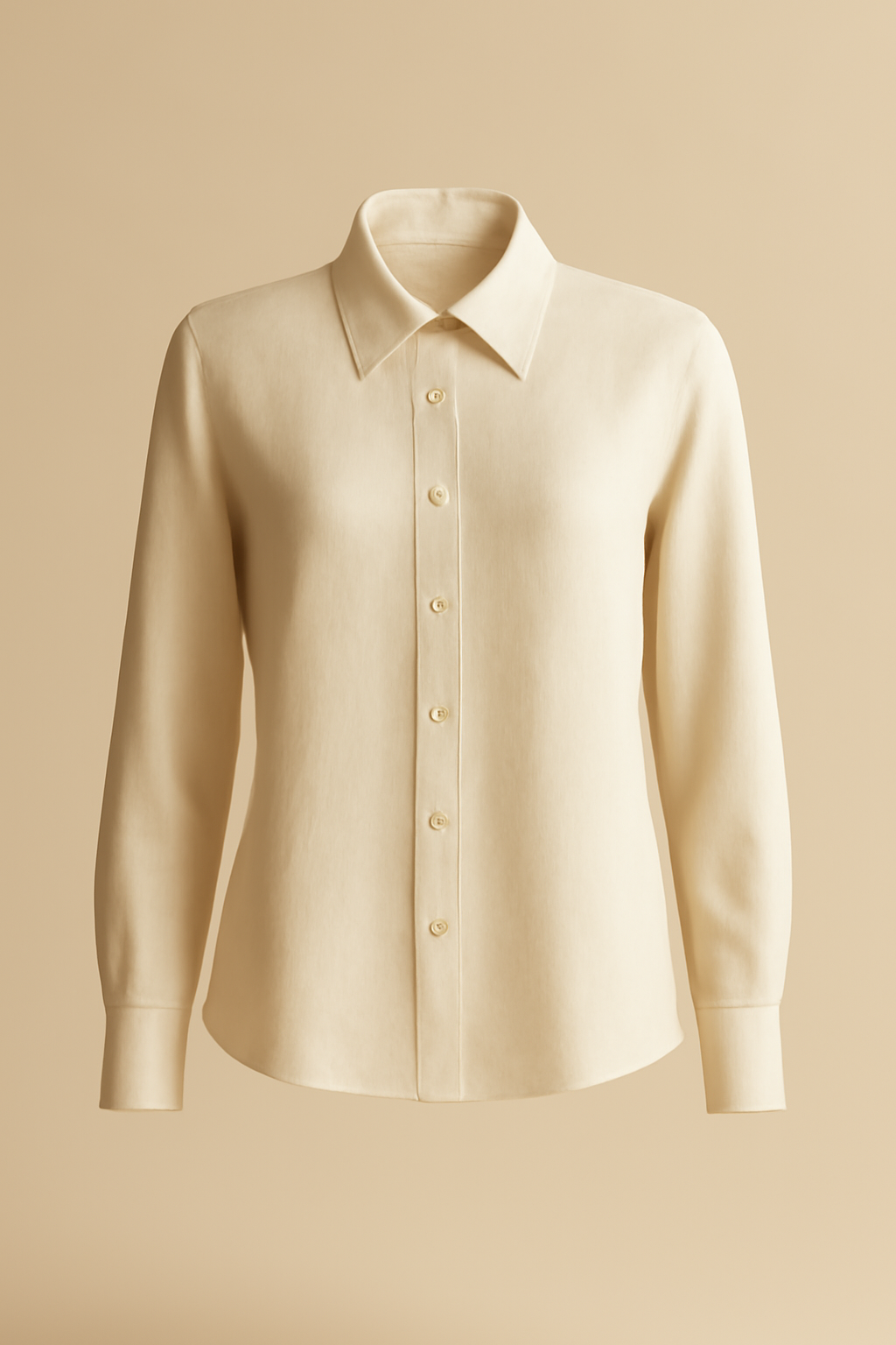 Riviera Puff-Sleeve Tencel Classic Blouse