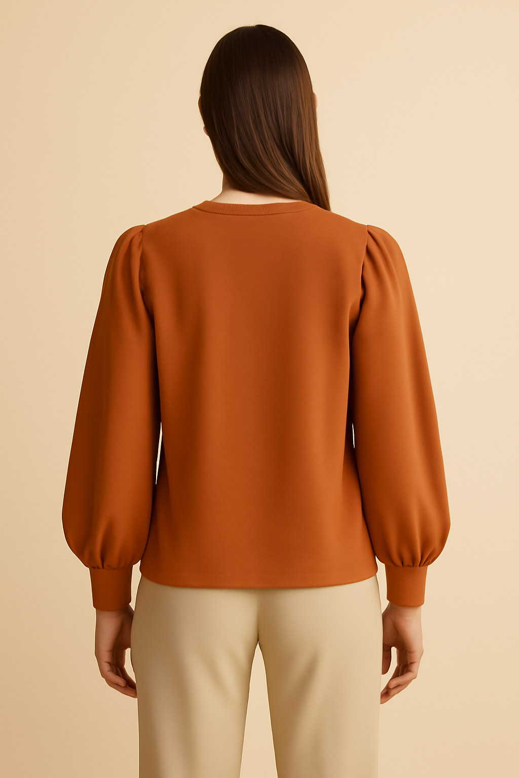 Riviera Puff-Sleeve Tencel Classic Blouse