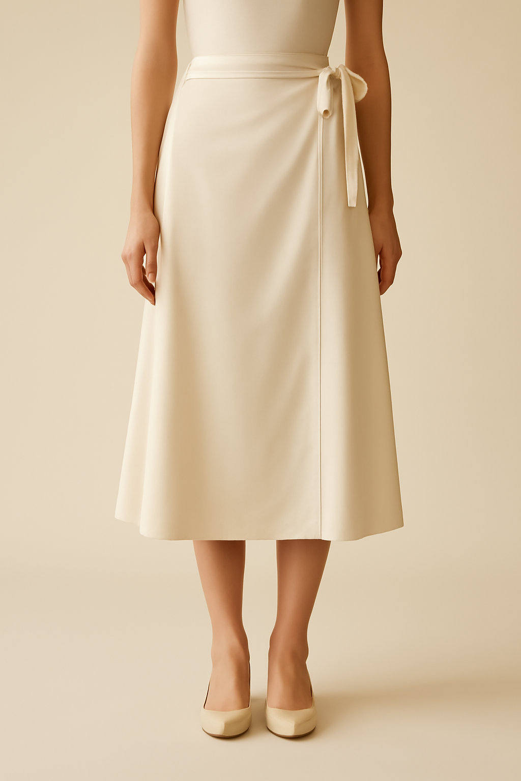 Riviera Wrap Tencel A-Line Skirt