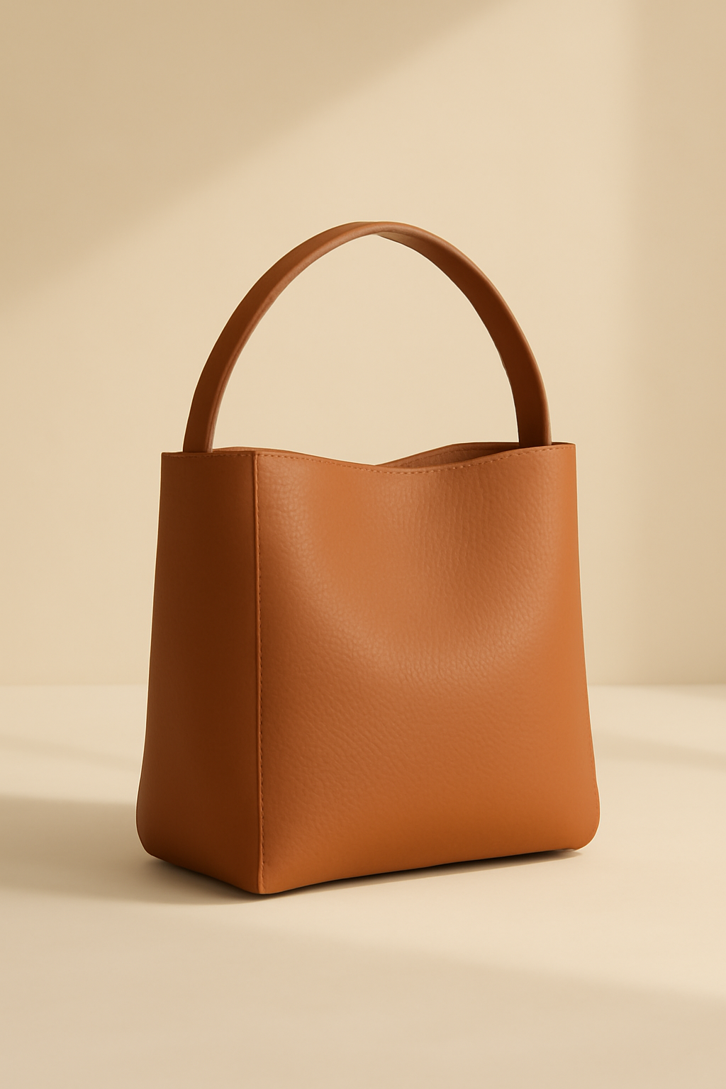 Riviera Zip-Top Vegan Leather Shoulder Bag