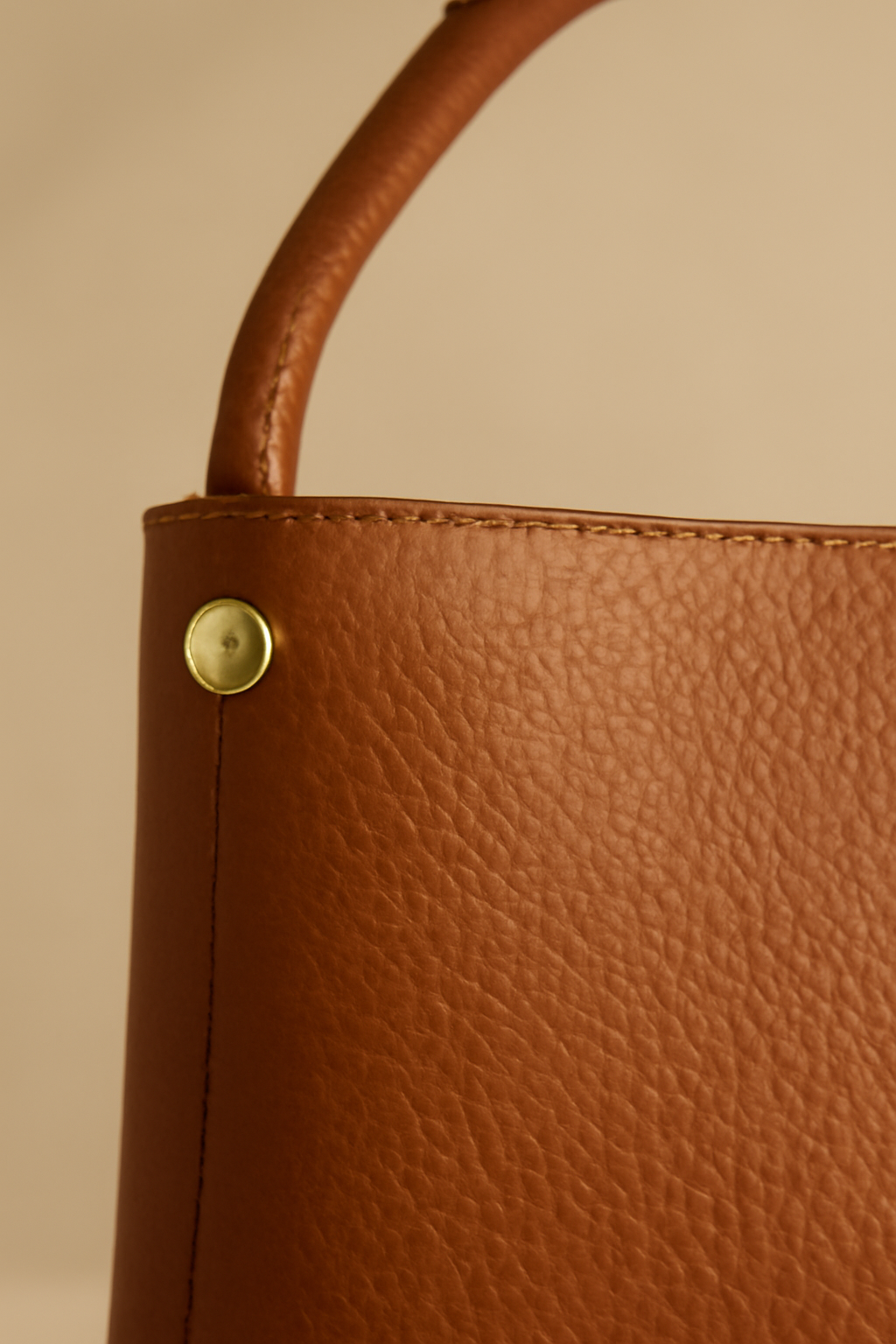Riviera Zip-Top Vegan Leather Shoulder Bag