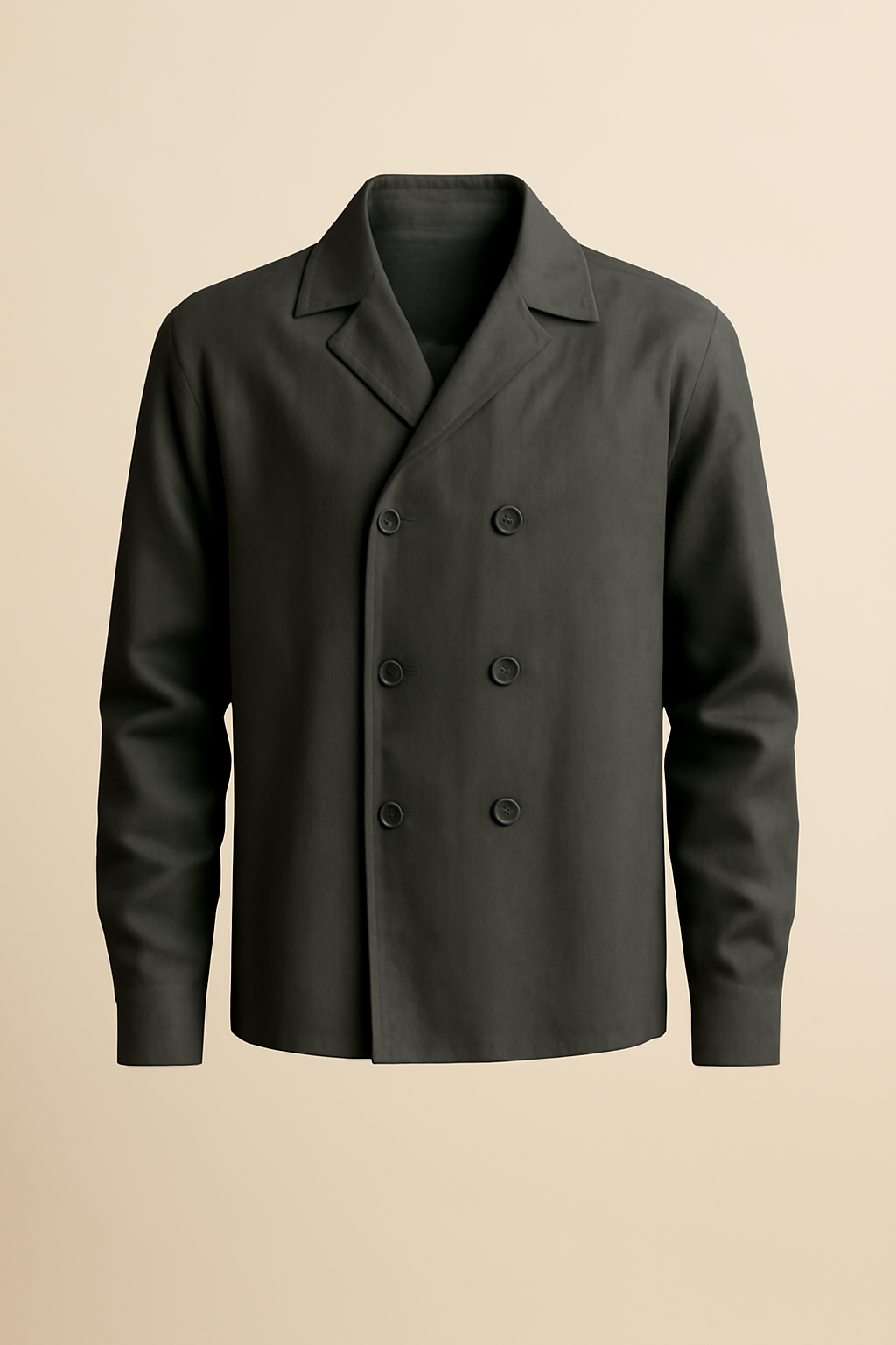 Sagres Button-Down Linen Double-Breasted Shirt
