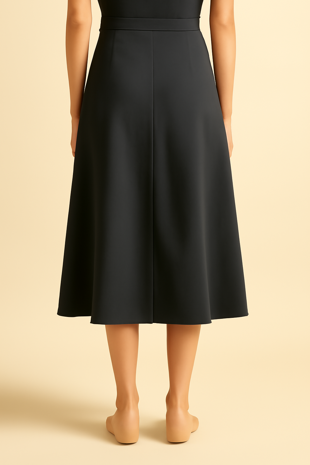 Sagres Button-Front Cotton Midi Skirt