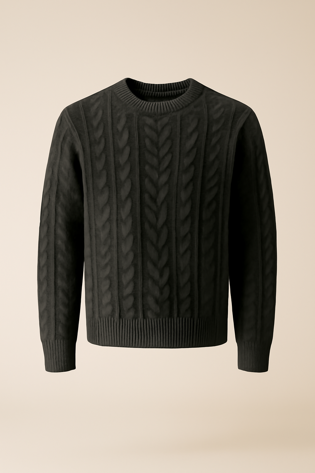 Sagres Cable-Knit Wool Ribbed Sweater
