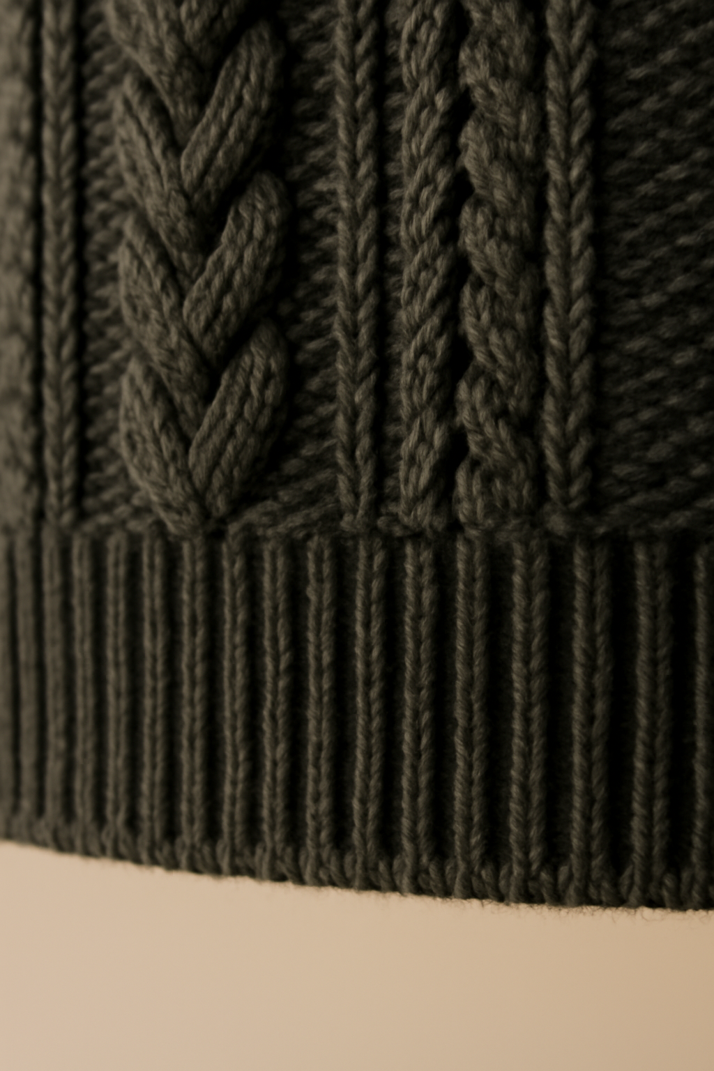 Sagres Cable-Knit Wool Ribbed Sweater