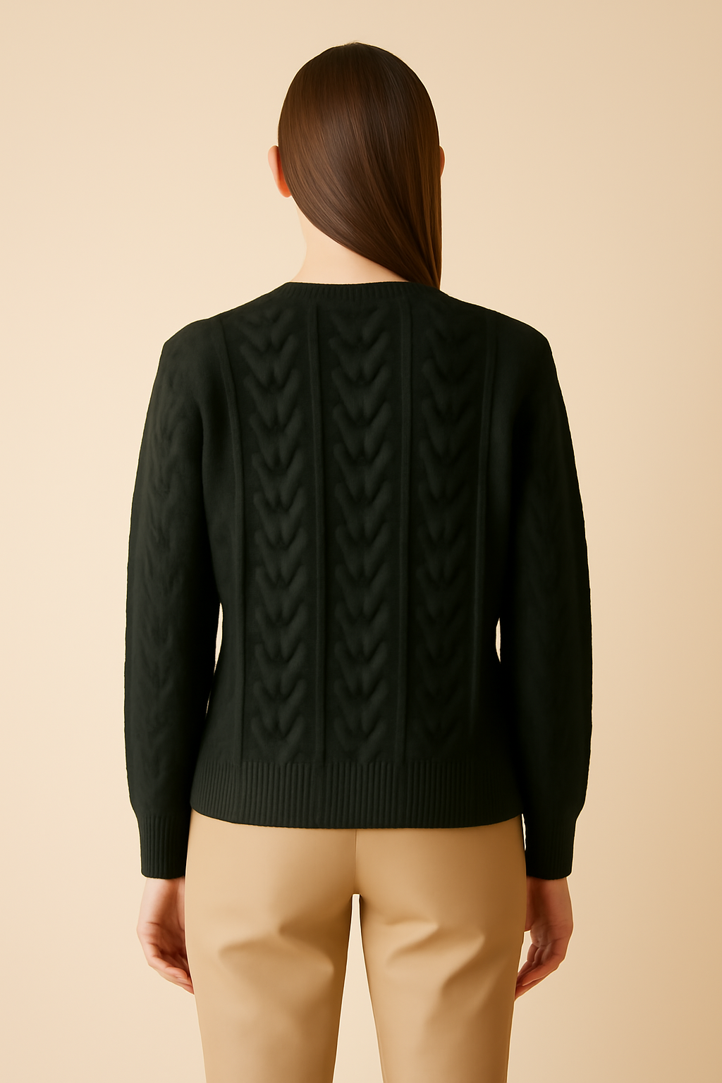 Sagres Cable-Knit Wool Ribbed Sweater