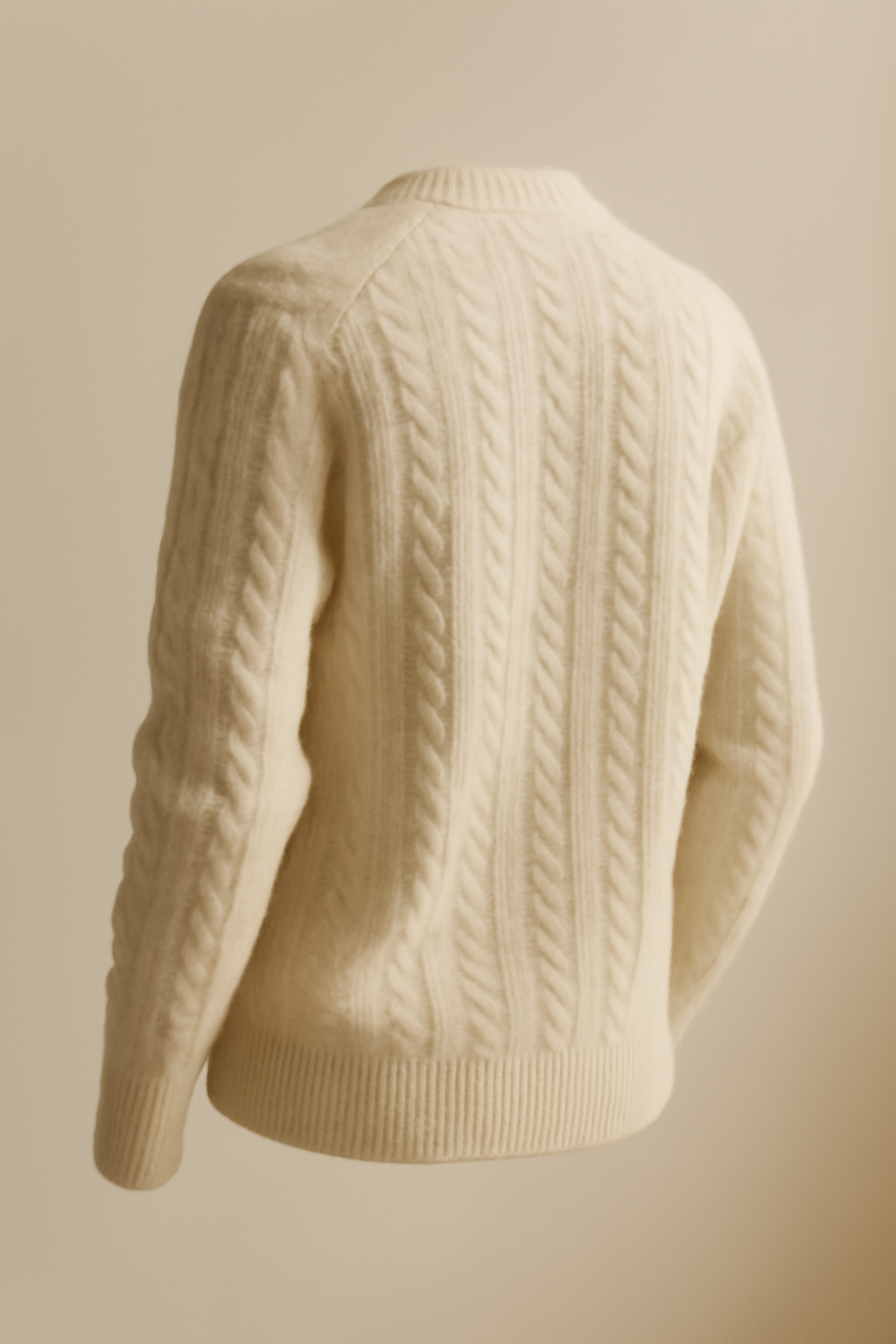 Sagres Fine-Gauge Merino Cable-Knit Sweater