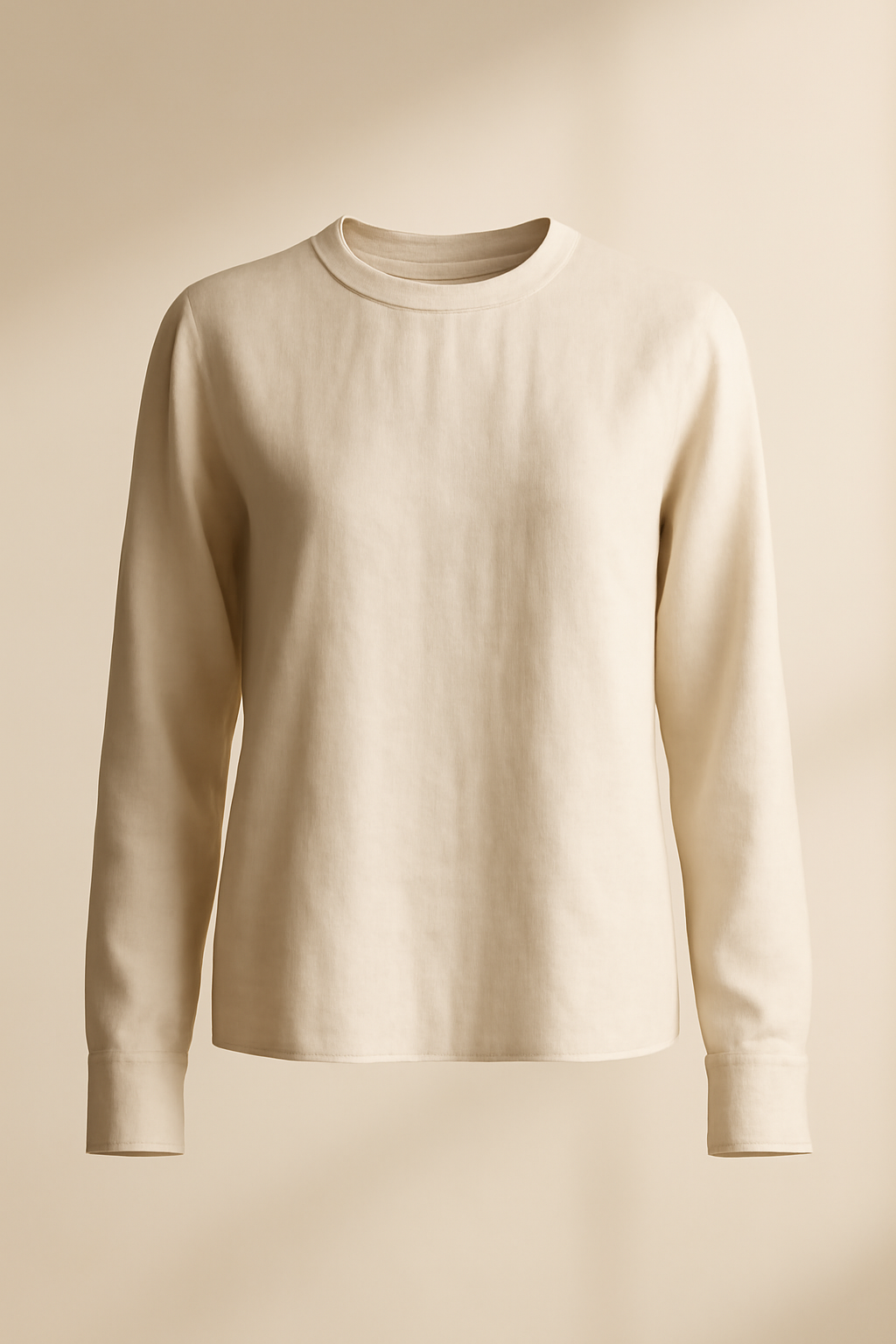 Sagres Long-Sleeve Linen Classic Blouse