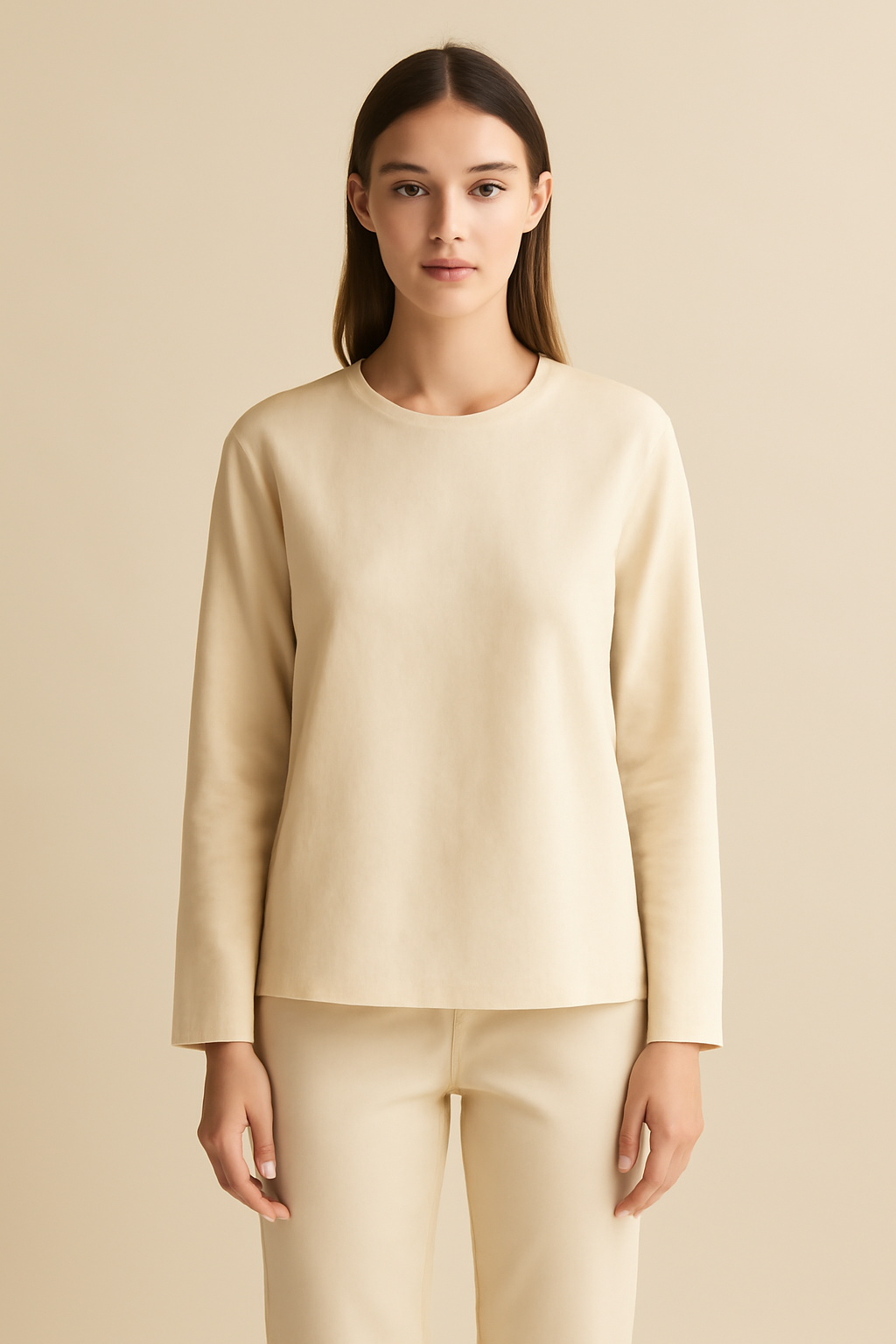 Sagres Long-Sleeve Linen Classic Blouse