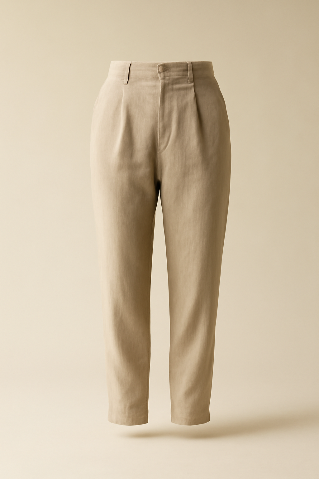 Sagres Mid-Rise Linen Tapered Trousers