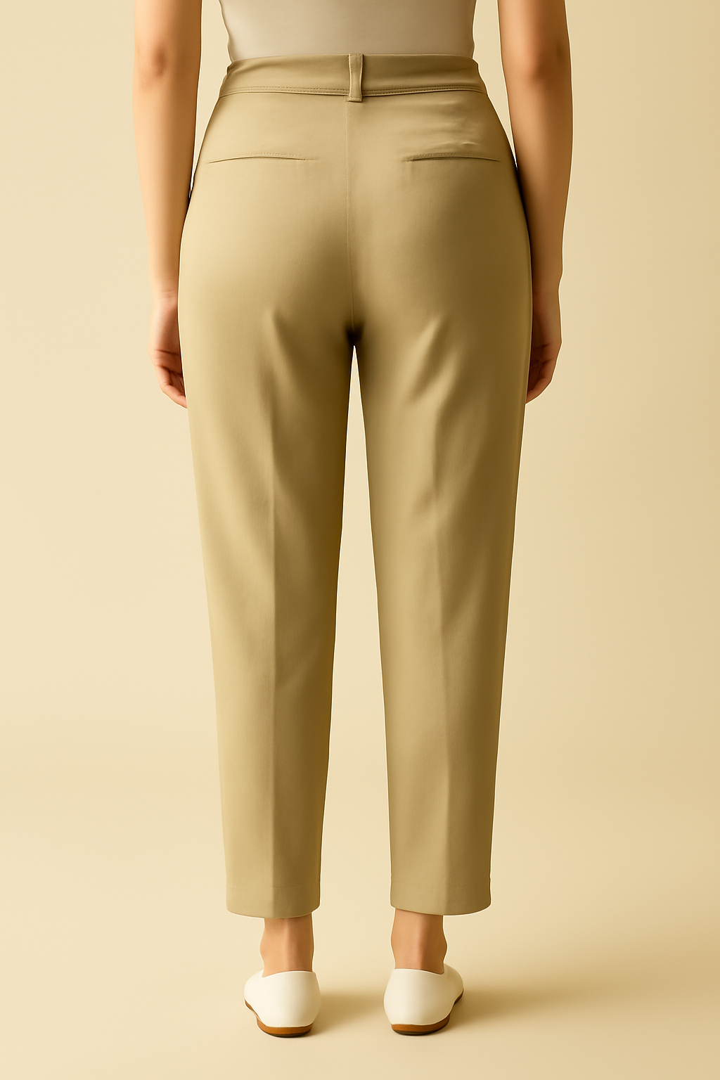 Sagres Mid-Rise Linen Tapered Trousers