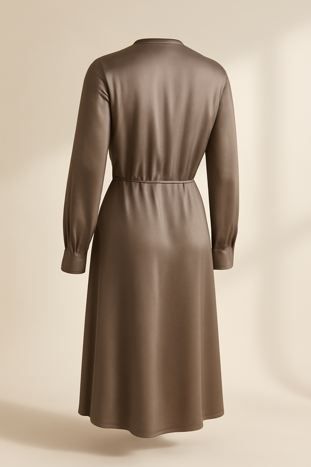 Sagres Round-Neck Viscose Shirt Dress