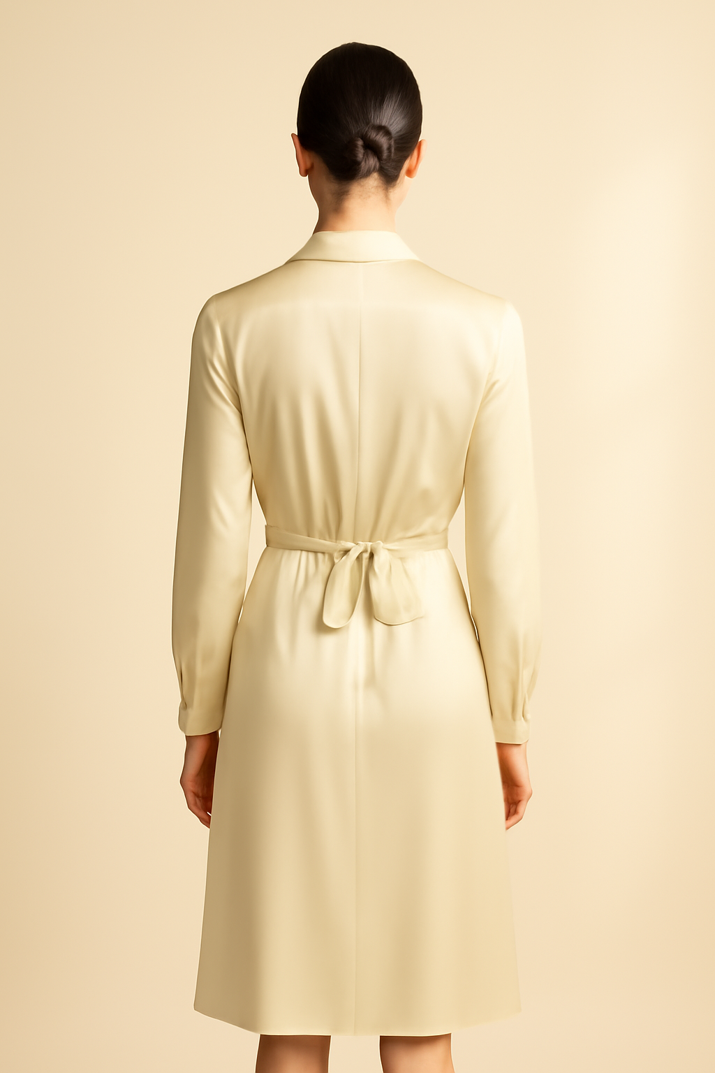 Sagres Round-Neck Viscose Shirt Dress