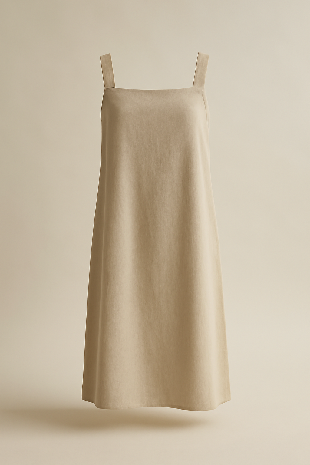 Sagres Square-Neck Organic Slip Dress