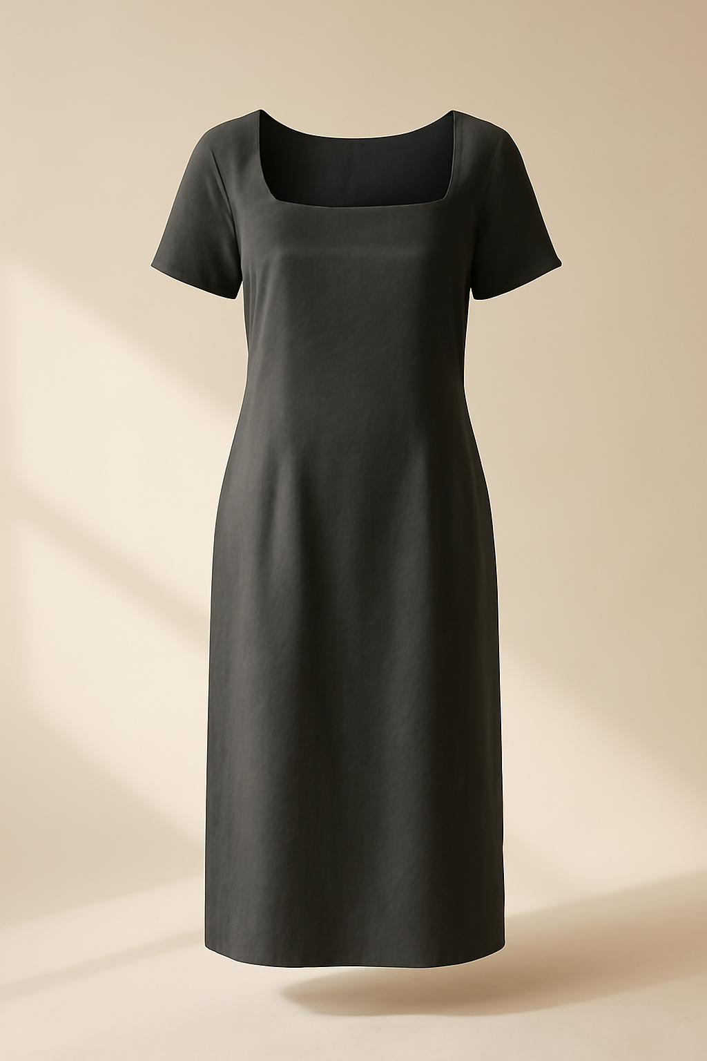 Sagres Square-Neck Viscose Midi Dress