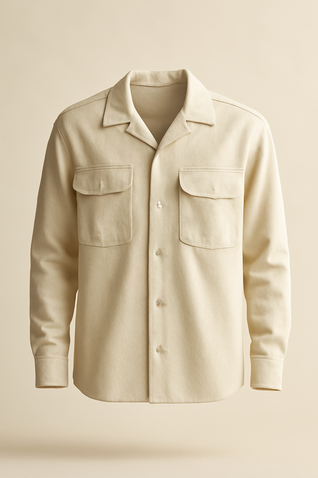 Sintra Camp-Collar Linen Utility Shirt