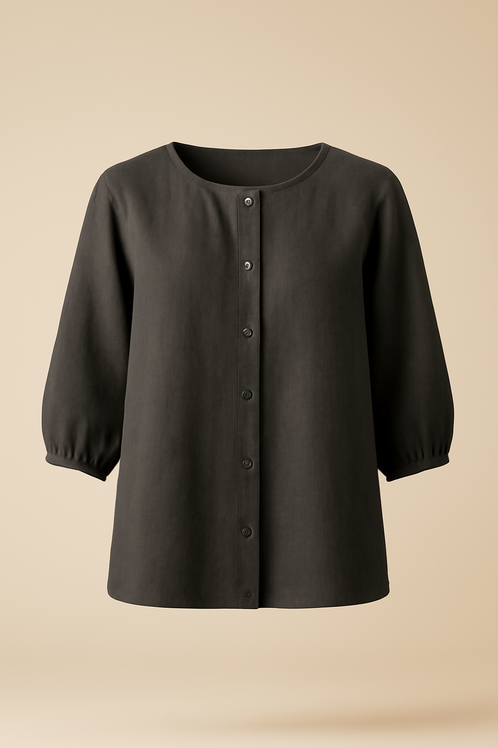 Sintra Long-Sleeve Tencel Relaxed Blouse
