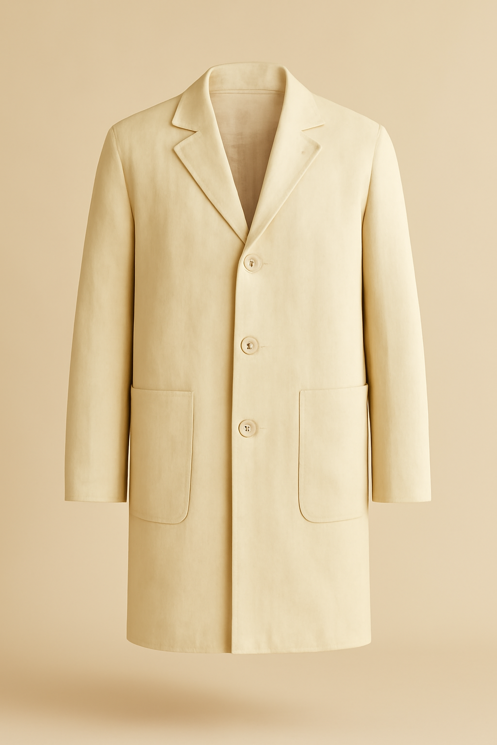 Sintra Longline Linen Overcoat