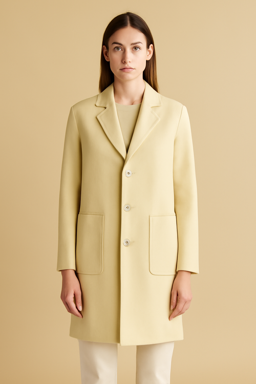 Sintra Longline Linen Overcoat