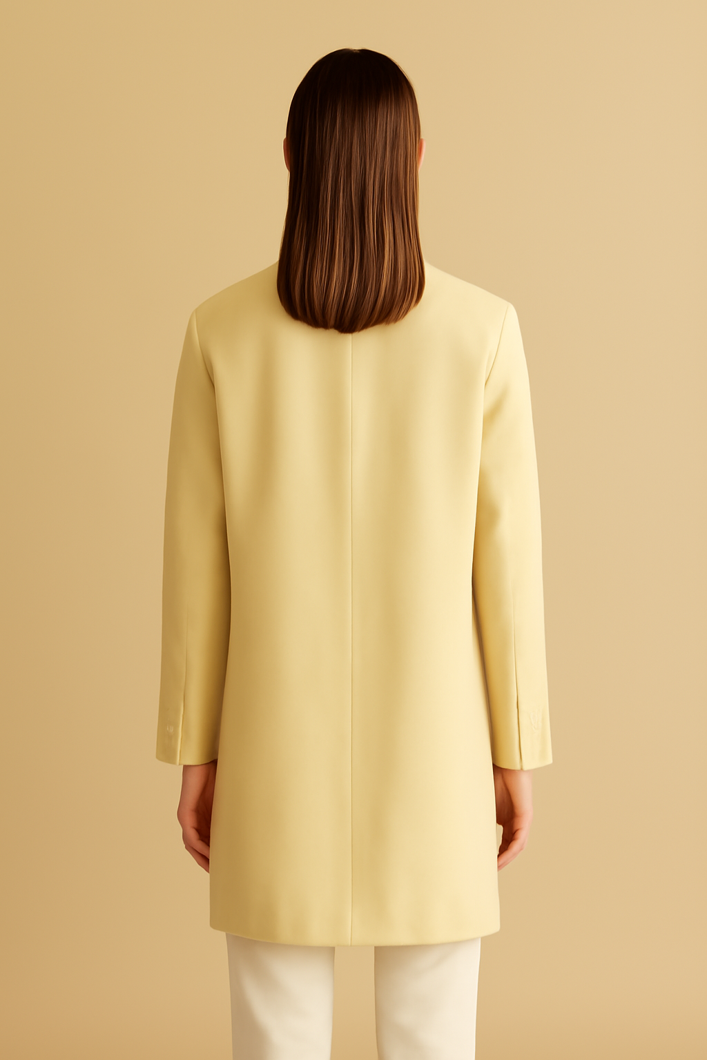 Sintra Longline Linen Overcoat