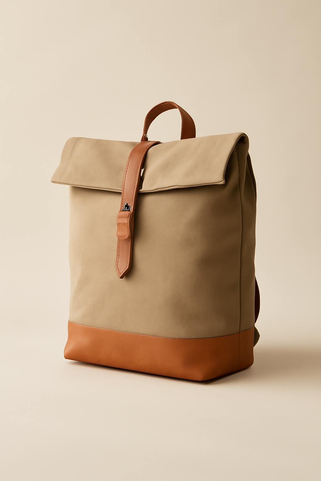 Sintra Slouchy Leather Canvas Bag