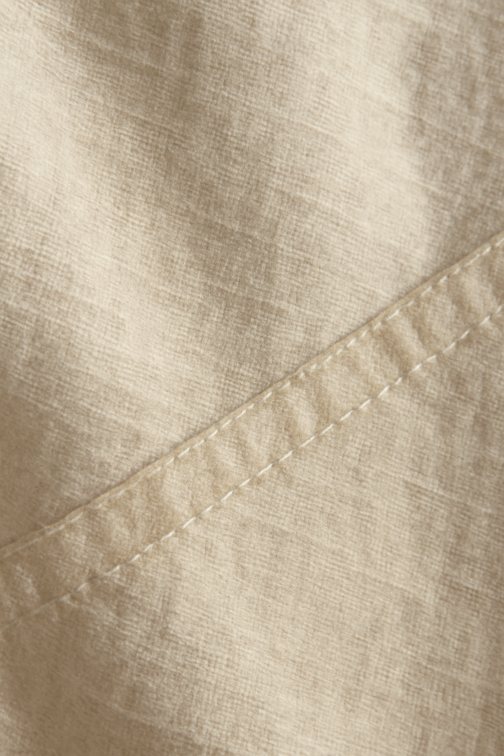 Sintra Square-Neck Linen Wrap Dress