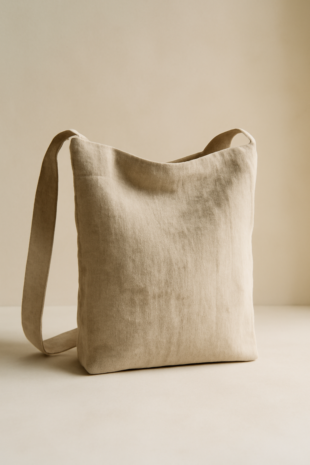 Sintra Structured Linen Shoulder Bag