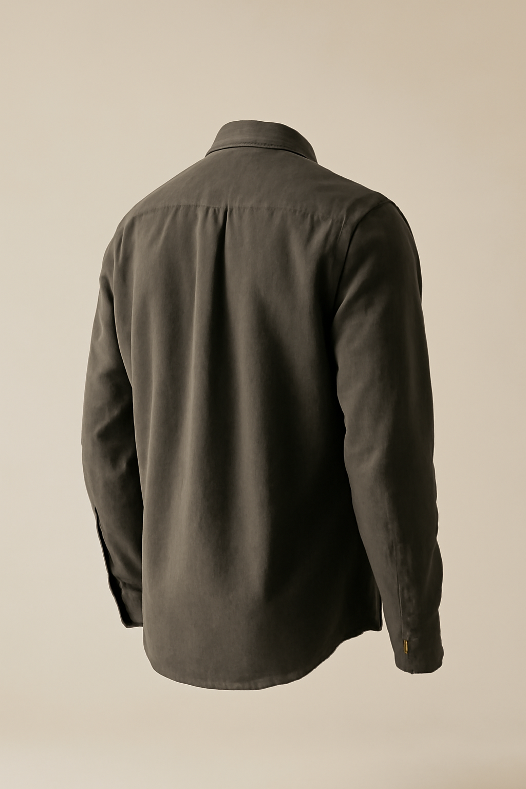 Solstice Band-Collar Cotton Classic Shirt