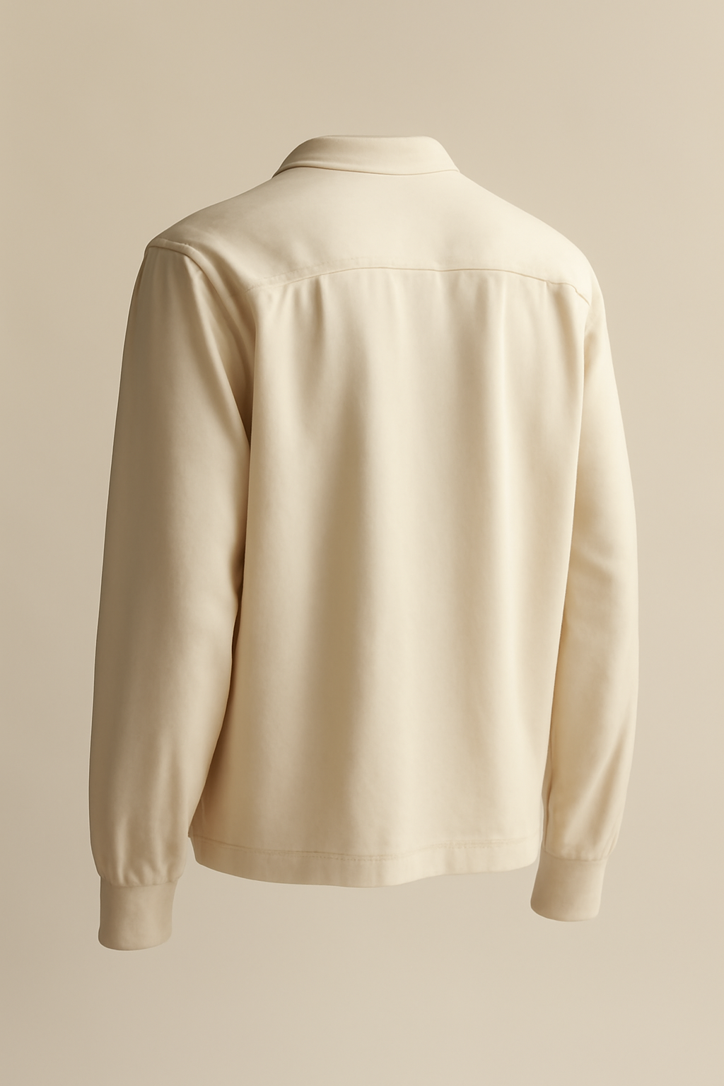 Solstice Band-Collar Organic Camp-Collar Shirt