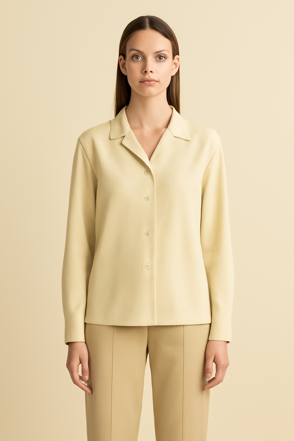 Solstice Linen Camp-Collar Shirt