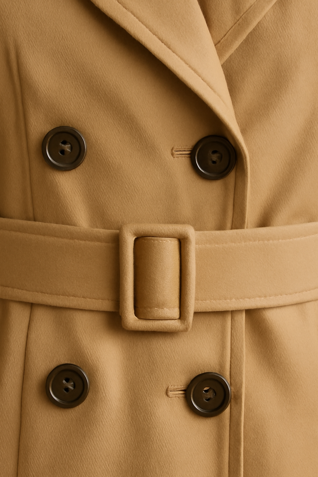 Solstice Belted Gabardine Trench Coat