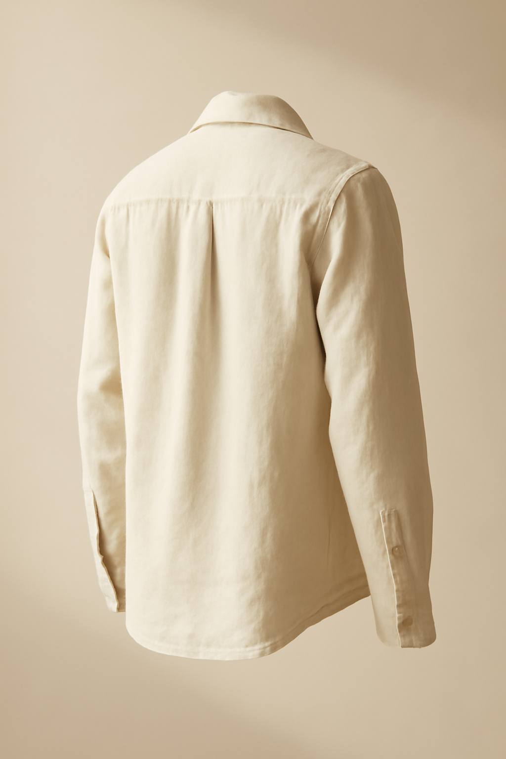 Solstice Camp-Collar Linen Utility Shirt
