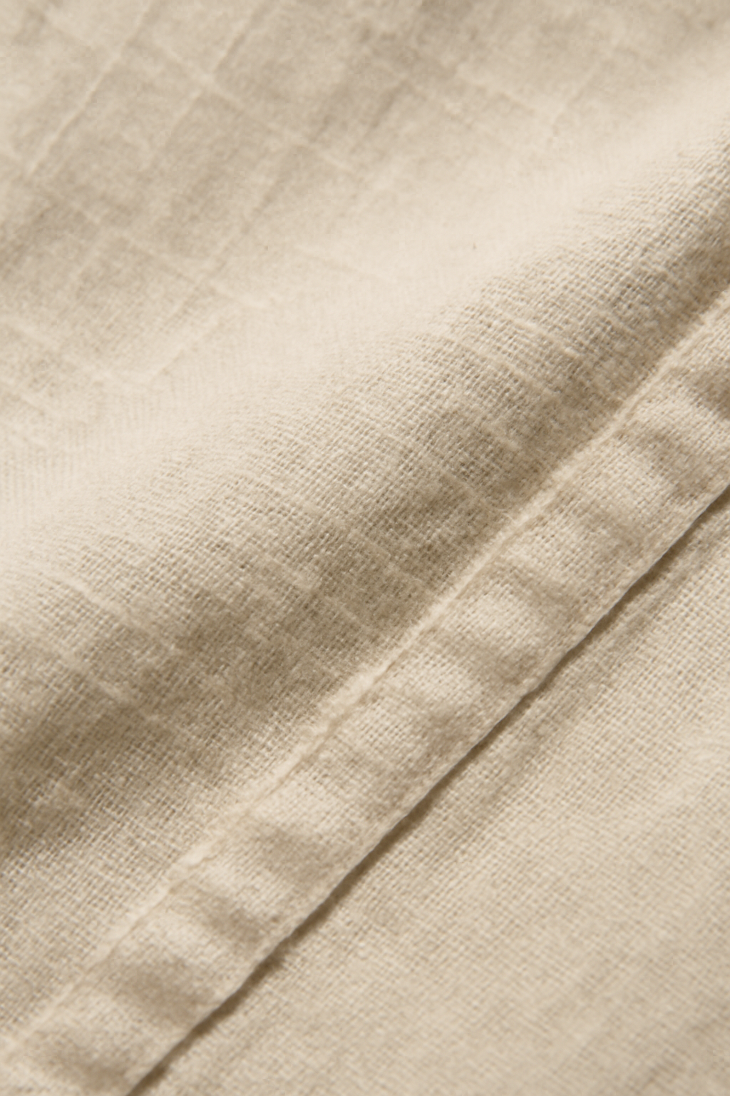 Solstice Camp-Collar Linen Utility Shirt