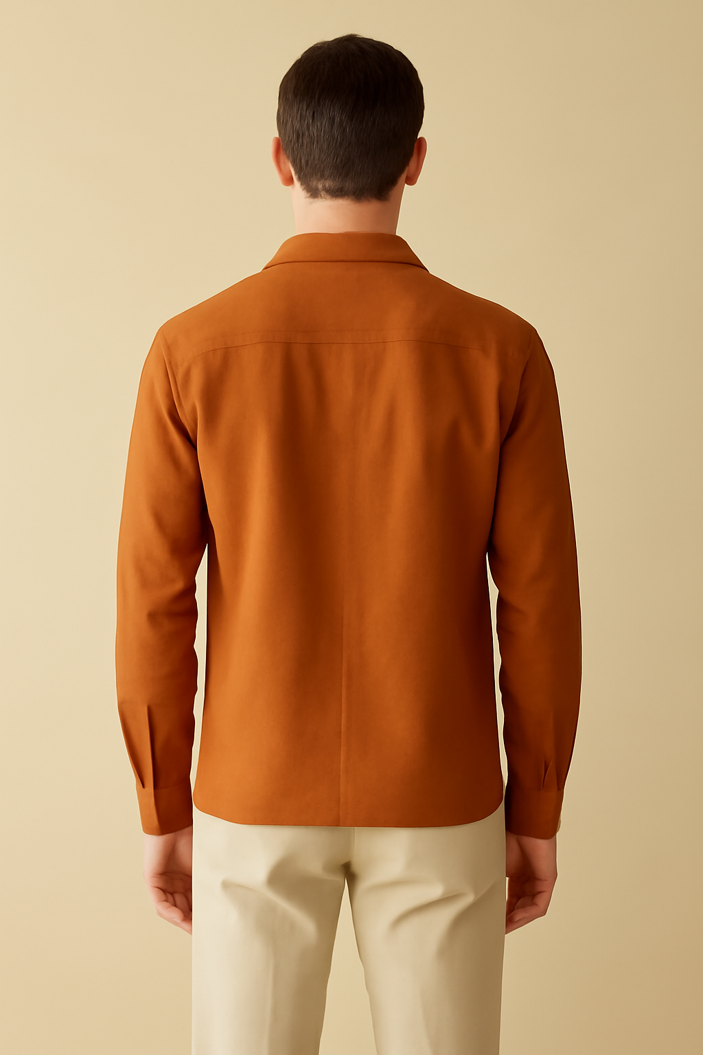 Solstice Camp-Collar Linen Utility Shirt