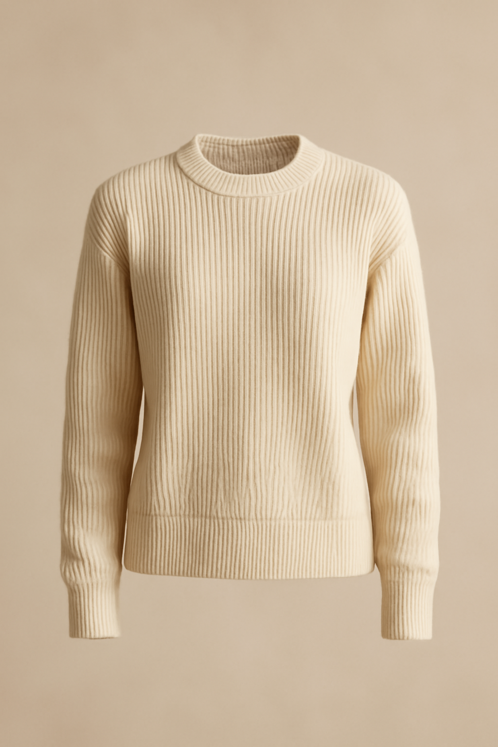 Solstice Chunky Wool Ribbed Sweater
