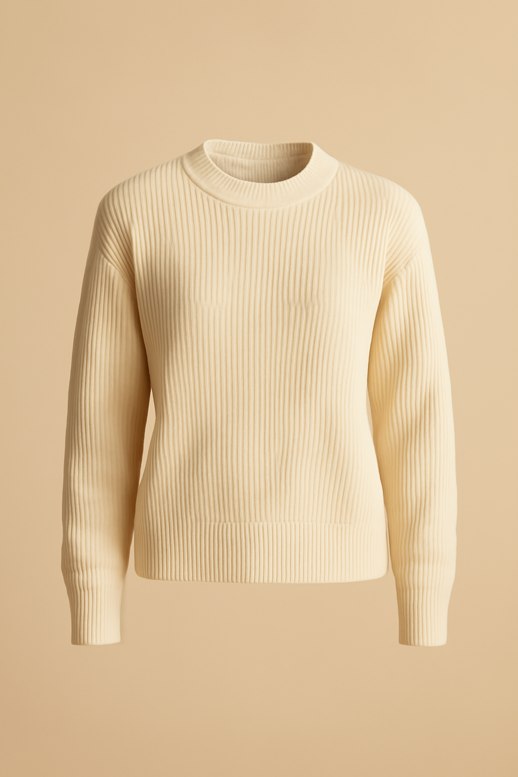 Solstice Chunky Wool Ribbed Sweater