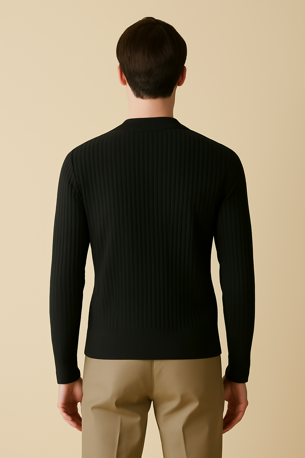 Solstice Fine-Gauge Merino Ribbed Sweater