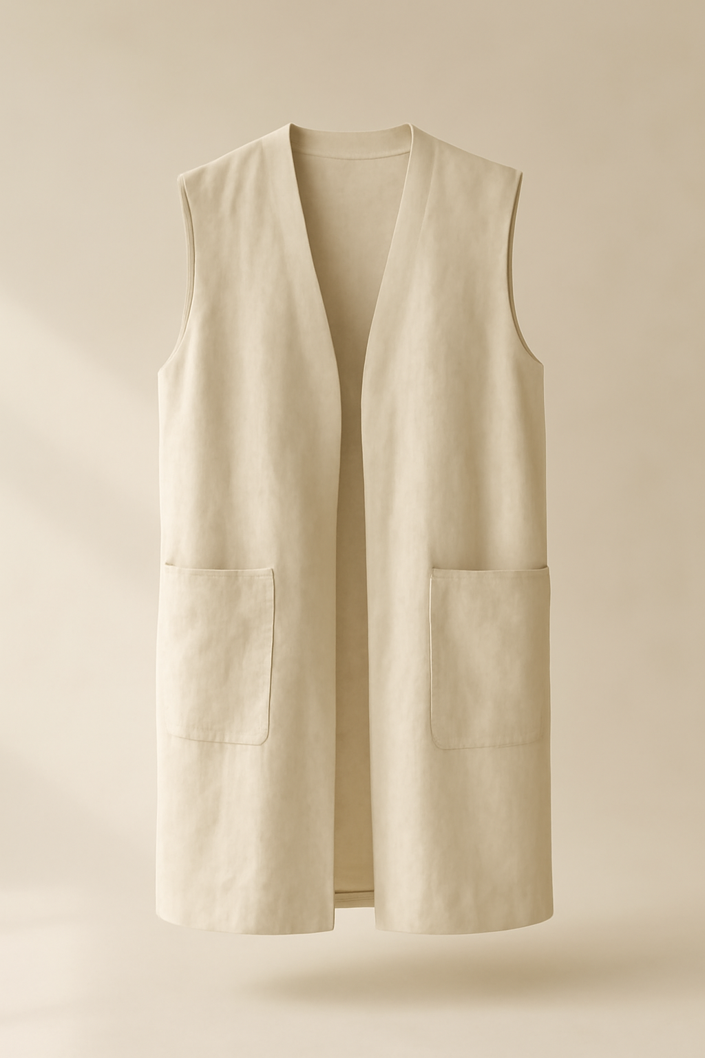 Solstice Longline Linen Vest