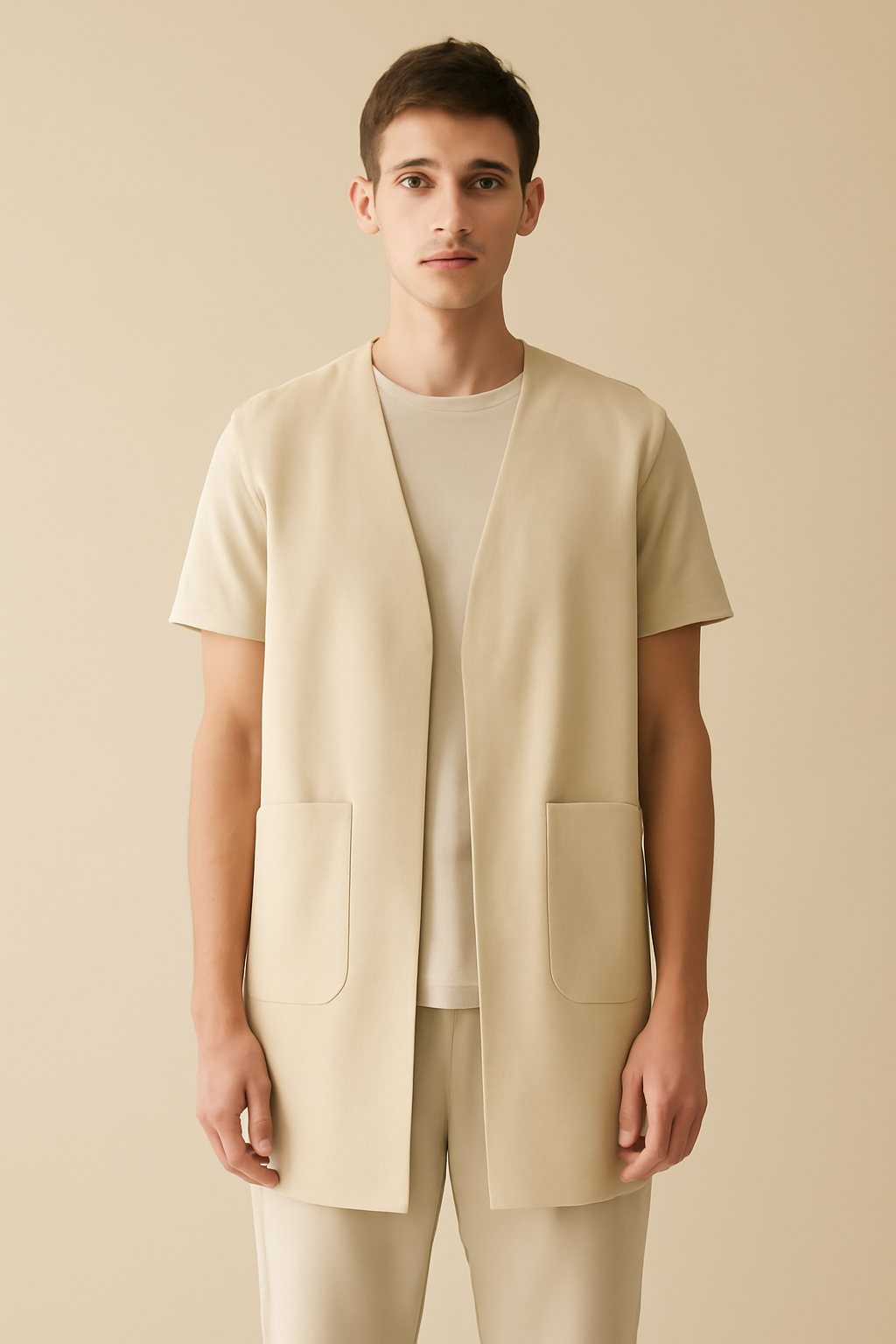 Solstice Longline Linen Vest
