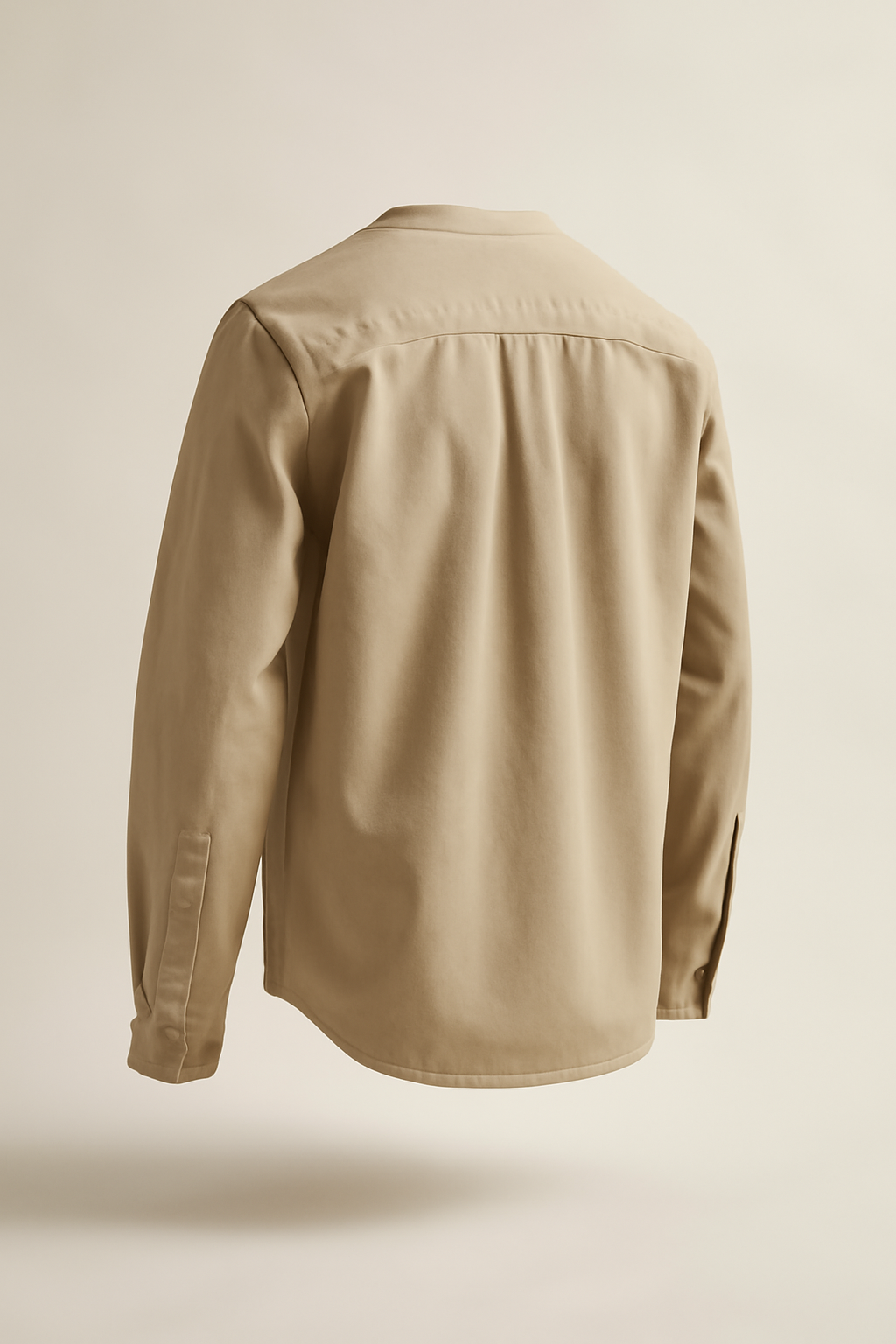 Solstice Point-Collar Cotton Utility Shirt