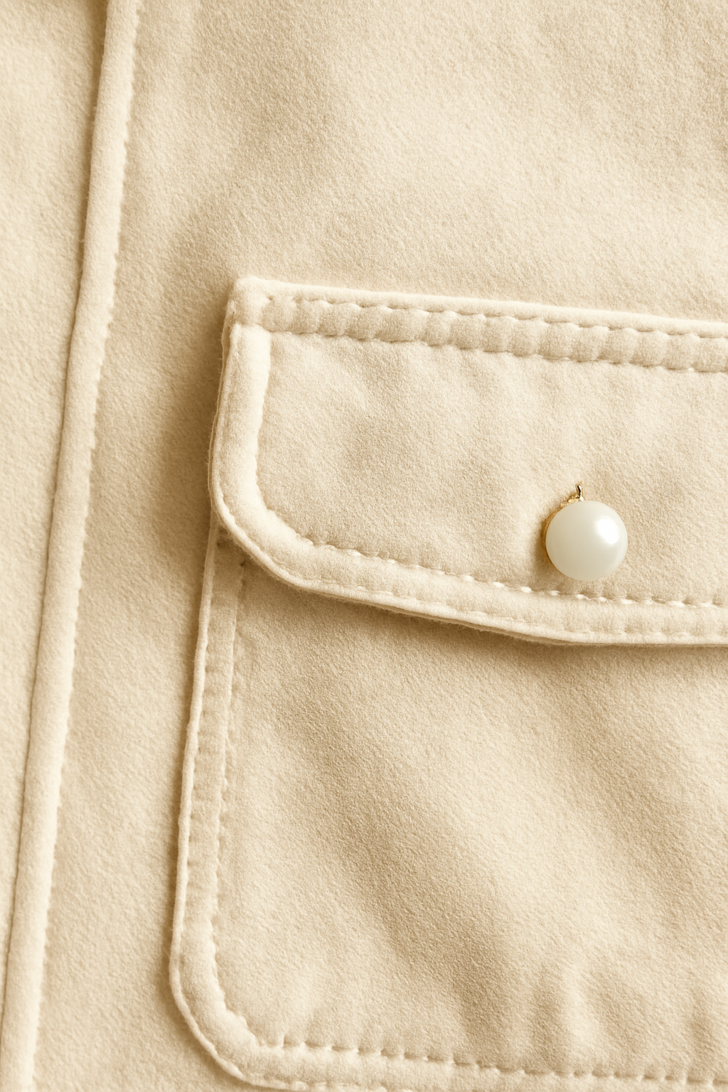 Solstice Point-Collar Linen Utility Shirt