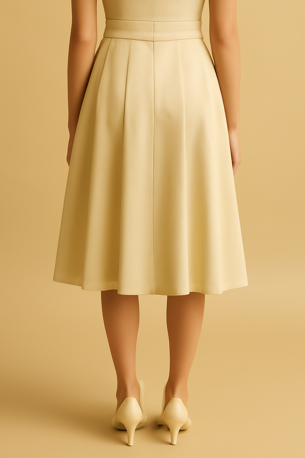 Solstice Tiered Linen Pleated Skirt