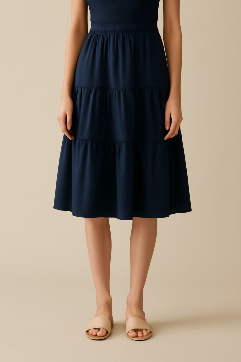 Solstice Tiered Tencel Maxi Skirt