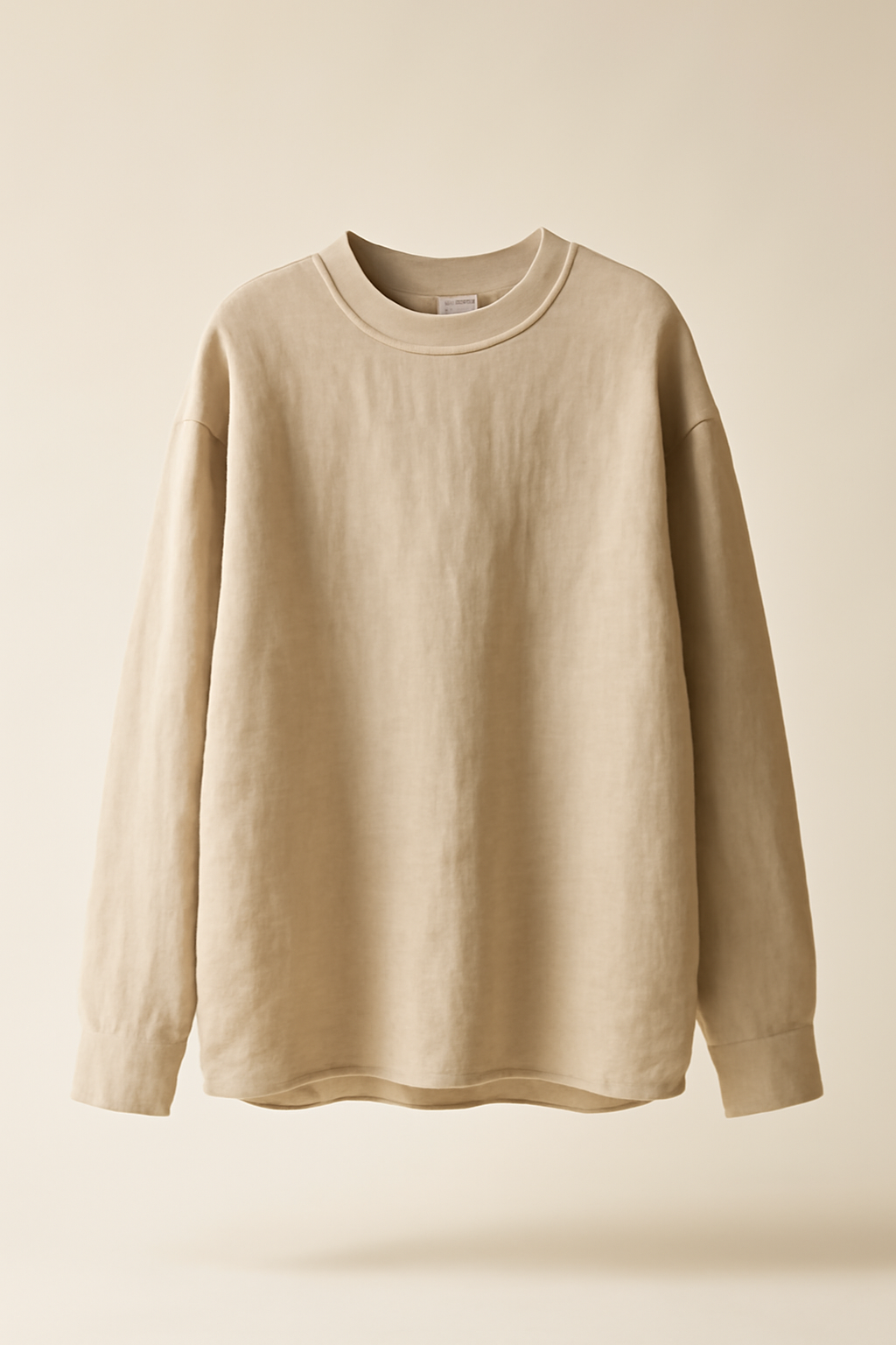 Terra Band-Collar Linen Oversize Shirt