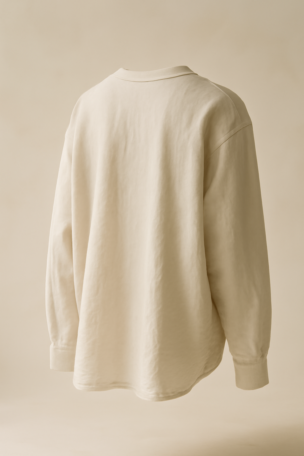Terra Band-Collar Linen Oversize Shirt